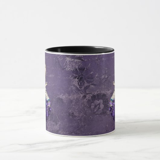 Dark Alice Rustic Deep Purple Tasse (Zentrum)