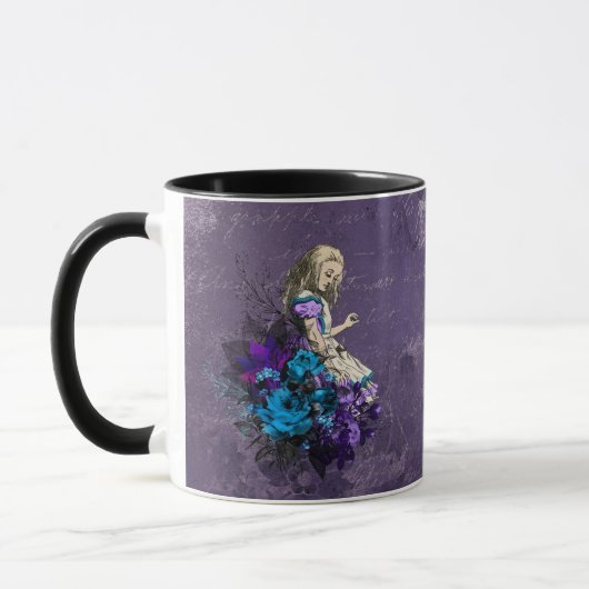 Dark Alice Rustic Deep Purple Tasse (Links)
