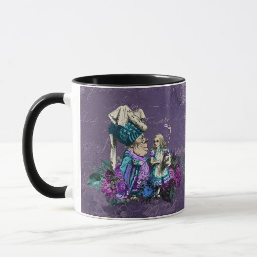 Dark Alice Rustic Deep Purple Tasse (Links)