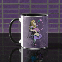 Dark Alice Rustic Deep Purple Tasse