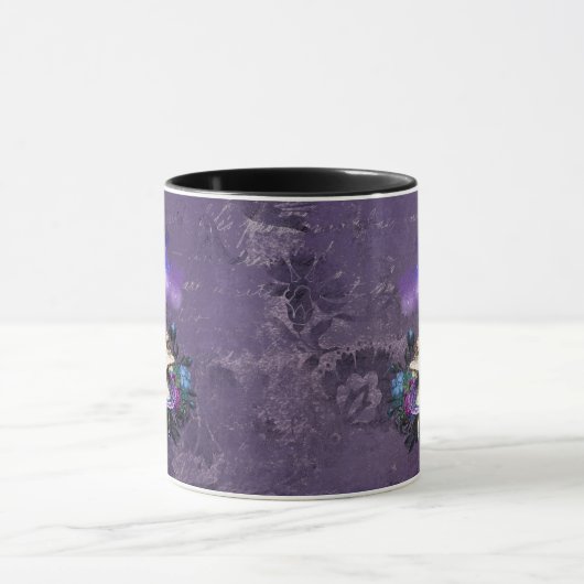 Dark Alice Rustic Deep Purple Tasse (Zentrum)