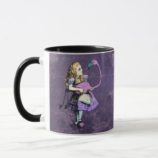 Dark Alice Rustic Deep Purple Tasse (Links)