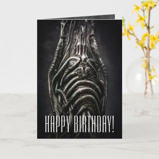 Dark Alien Statue eines antiken Eldritch-Horrors Karte (Gelbe Blume)