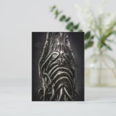 Dark Alien Statue eines antiken Eldritch-Horrors Postkarte (Stehend Vorderseite)