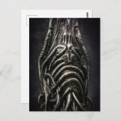 Dark Alien Statue eines antiken Eldritch-Horrors Postkarte (Vorne/Hinten)