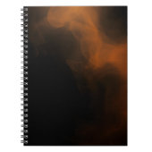 Dark Amber Smoke Abstract Art Notebook Notizblock (Vorderseite)