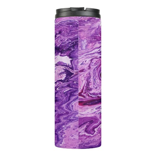 Dark Amethyst Marble Melt Thermosbecher (Rückseite)