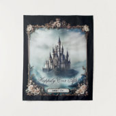 Dark and Dreamy Fairy Tale Castle Wandteppich (Vorderseite)