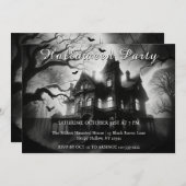 Dark and Dreary Night Halloween-Party Einladung (Vorne/Hinten)