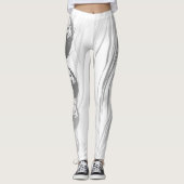 Dark and Gothy Misty Yin Yang Vampire Skull Leggings (Vorderseite)