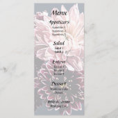 Dark and Light Mums and Daisies Menükarte (Vorderseite)