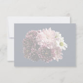 Dark and Light Mums and Daisies RSVP Karte (Rückseite)