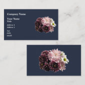 Dark and Light Mums and Daisies Visitenkarte (Vorne/Hinten)