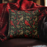 Dark and Moody Christmas Kardinals Kissen<br><div class="desc">Feiern Sie die Ferien mit diesem eleganten und launischen Weihnachtskonzept. Dieses Weihnachtspapier ist in dunklen und stimmungsvollen Farben mit Kardinal-Vögeln,  Blattwerk und Heiligenbeeren vor schwarzem Hintergrund gehalten. Ändern Sie die Hintergrundfarben und personalisieren Sie sie für Ihre Bedürfnisse.</div>