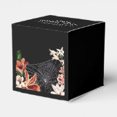 Dark and Moody - Customizable Goth Wedding Geschenkschachtel (Rückseite)