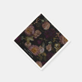 Dark and Moody Dramatisches Brautparty Serviette (Ecke)