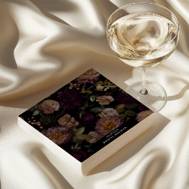 Dark and Moody Dramatisches Brautparty Serviette