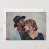 Dark and Moody Ferns Engagement Party Einladung (Rückseite)