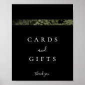 Dark and Moody Ferns Modern Cards and Gifts Sign Poster (Vorne)