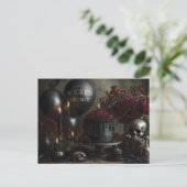 Dark and Moody Gothic Birthday Still Life  Postkarte (Stehend Vorderseite)