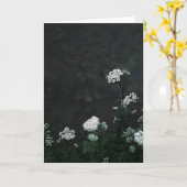 Dark and moody meadow, Sympathy Karte (Gelbe Blume)
