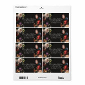 Dark and Moody Rembrandt Floral address labels (Vorne)
