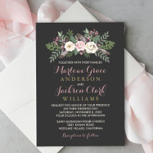 Dark and Moody Rose Pink Floral Boho Hochzeit