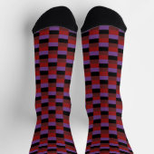 Dark and Red and Purple Combination Socken (Oben)