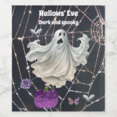 Dark and Spooky Halloween Weinetikett (Einzelnes Label)