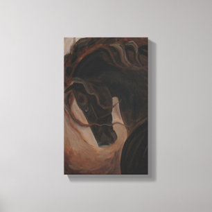 Dark andalusian, andalusians, Pferdekunst, spanisc Leinwanddruck