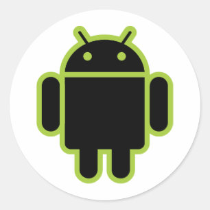 Dark Android Runder Aufkleber
