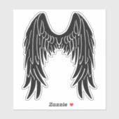 Dark Angel Black Wings Vinyl Cutout Sticker (Blatt)