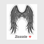 Dark Angel Black Wings Vinyl Cutout Sticker (Blatt)