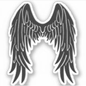 Dark Angel Black Wings Vinyl Cutout Sticker (Vorderseite)