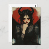 Dark Angel Devil Postkarte (Vorne/Hinten)