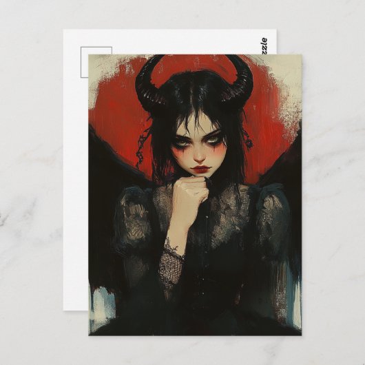 Dark Angel Devil Postkarte (Vorne/Hinten)