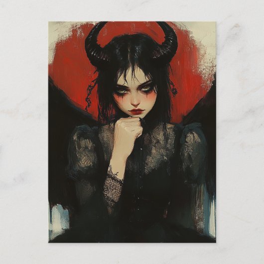 Dark Angel Devil Postkarte (Vorderseite)
