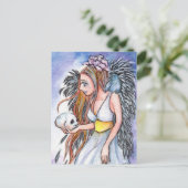 Dark Angel Feiertagspostkarte (Stehend Vorderseite)