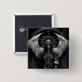 Dark Angel Gothic Fantasy Art Button (Vorne & Hinten)