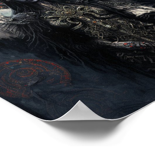 Dark Angel Gothic Fantasy Art Poster (Ecke)