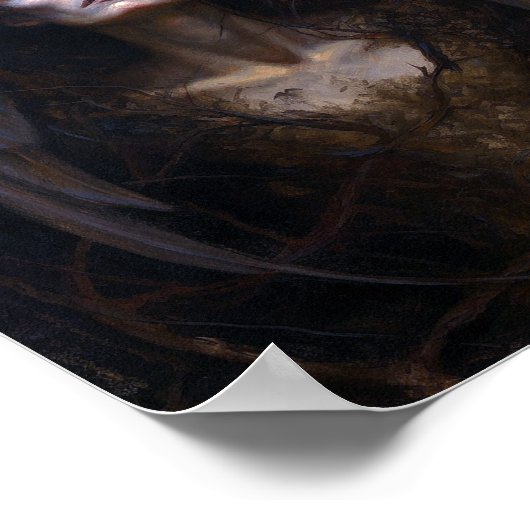 Dark Angel Gothic Goth Fantasy Art Poster (Ecke)