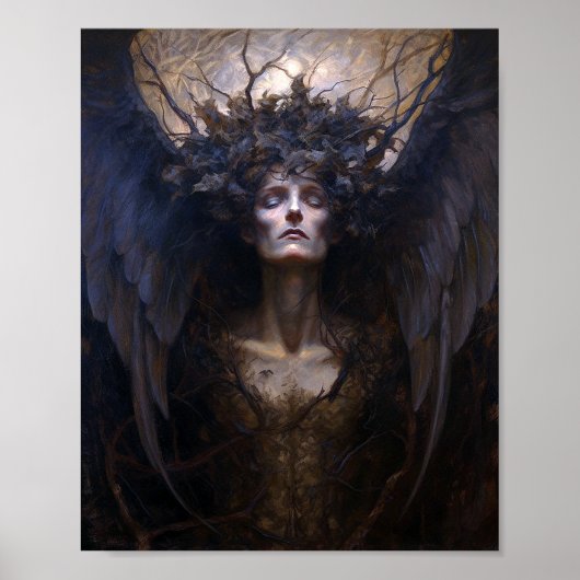 Dark Angel Gothic Goth Fantasy Art Poster (Vorne)