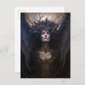 Dark Angel Gothic Goth Fantasy Art Postkarte (Vorne/Hinten)
