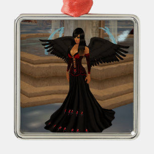 Dark Angel Liebe Square Ornament