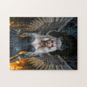 Dark Angel Queen in Candlelit Hall Puzzle (Horizontal)