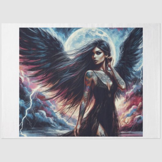 Dark Angel Storm Seidenpapier (Vorderseite)