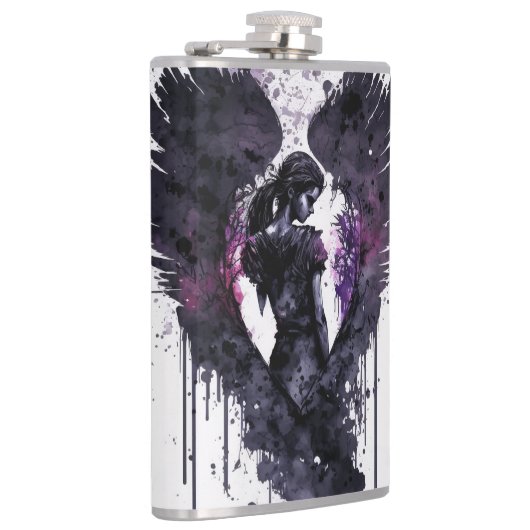 Dark Angel Valentine mit dunkelem Winkelkaffee Flachmann (Rechts)