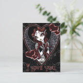 Dark Angel Valentine Postkarte (Stehend Vorderseite)