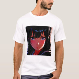 Dark Anime Character Portrait - Intensive Ästhetik T-Shirt