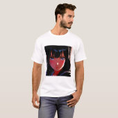 Dark Anime Character Portrait - Intensive Ästhetik T-Shirt (Vorne ganz)